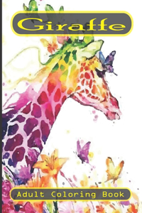 giraffe adult coloring book