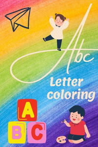 letter tracing and words with coloring