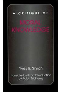 Critique of Moral Knowledge