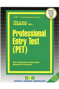 Professional Entry Test (Pet)