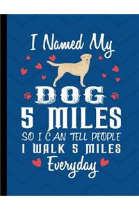 I Named My Dog 5 Miles So I Could Tell People I Walk 5 Miles Everyday
