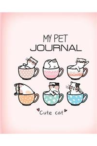 My Pet Journal Cute Cat