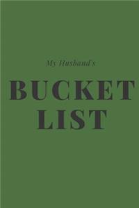 My Husband's Bucket List
