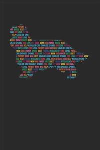 Cavalier King Charles Spaniel Journal - Cavalier King Charles Spaniel Notebook 'Word Cloud' - Gift for Dog Lovers