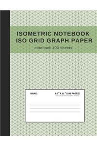 Isometric Notebook ISO Grid Graph Paper