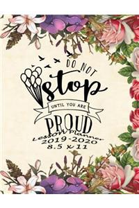 Do Not Stop Until You Are Proud