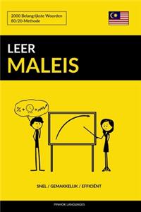 Leer Maleis - Snel / Gemakkelijk / Efficiënt