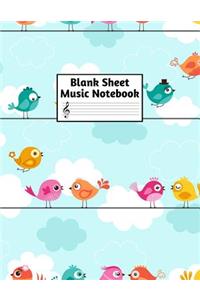 Blank Sheet Music Notebook