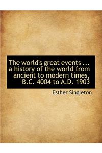 The World's Great Events ... a History of the World from Ancient to Modern Times, B.C. 4004 to A.D. 1903