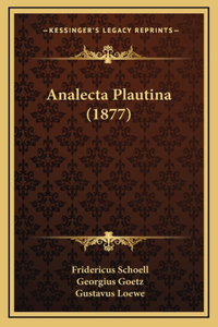 Analecta Plautina (1877)