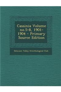Cassinia Volume No.5-8, 1901-1904 - Primary Source Edition