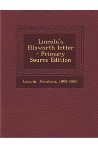 Lincoln's Ellsworth Letter