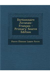 Dictionnaire Javanais-Francais