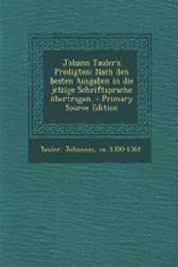 Johann Tauler's Predigten