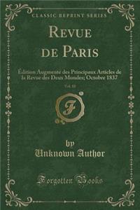 Revue de Paris, Vol. 10