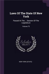 Laws Of The State Of New York