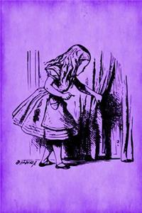 Alice in Wonderland Journal - Alice and The Secret Door (Purple)