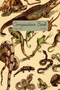 Vintage Reptile Composition Book