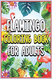 Flamingo Coloring Book for Adults
