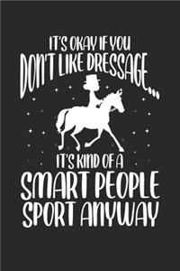 It's okay if you don't like dressage... It's a kind of smart people sport anyway