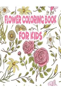 Flower Coloring Book for Kids