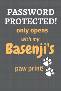 Password Protected! only opens with my Basenji's paw print!