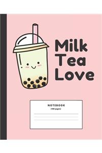 Milk tea Love Notebook