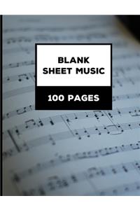 Blank Sheet Music Notebook