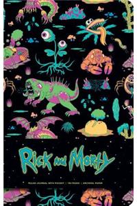 Rick and Morty Hardcover Ruled Journal