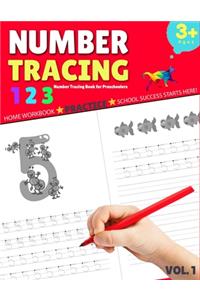 Number Tracing Book for Preschoolers