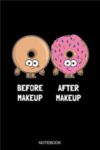 Before Makeup After Makeup Notebook