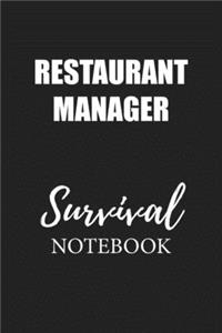 Restaurant Manager Survival Notebook