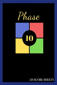 Phase 10 Score sheets