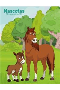 Mascotas libro para colorear 1 & 2