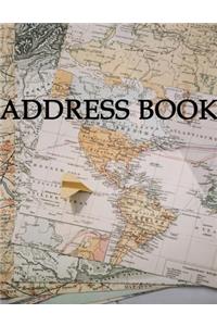 ADDRESS BOOK - NOTEBOOK 8.5 x 11 Inch Alphabetical Organizer Journal Notebook Book With Tabs For Recording Contact Address, Phone Numbers and Emails (Large Print Address Books)