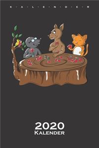 Tiere spielen Poker Kalender 2020