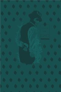 Life is a Joke Dad Notebook, Blank Write-in Journal, Dotted Lines, Wide Ruled, Medium (A5) 6 x 9 In (Olive Green)