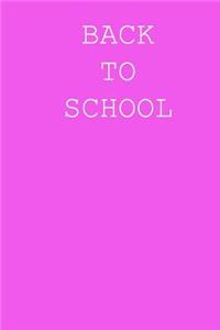 Back to school