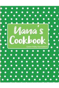 Nana's Cookbook Green Polka Dot Edition