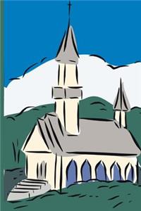 2019 Weekly Planner Simple White Church 134 Pages