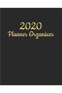 2020 Planner Organizer: January to December Agenda Monthly Calendar