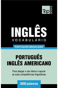 Vocabulário Português Brasileiro-Inglês - 3000 palavras