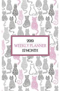 2019 12 Month Weekly Planner