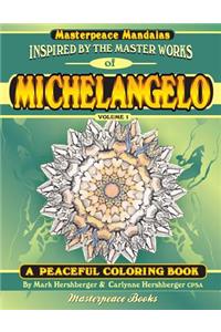 Michelangelo Masterpeace Mandalas Coloring Book