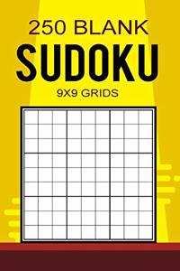 250 Blank Sudoku 9x9 Grids
