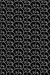 Journal Notebook For Cat Lovers Crowd of Cats Pattern 8