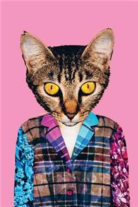 Hipster Cat Pop Art Notebook