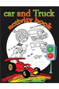 Car and Truck activity book