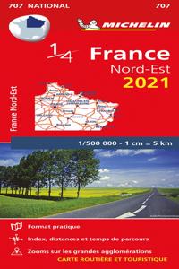 Northeastern France 2021 - Michelin National Map 707