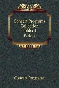 Concert Programs Collection.